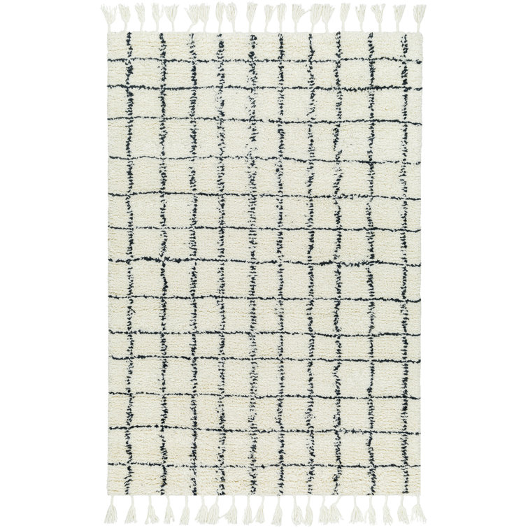 AllModern Jordana Flatweave Wool Plaid Rug Wayfair